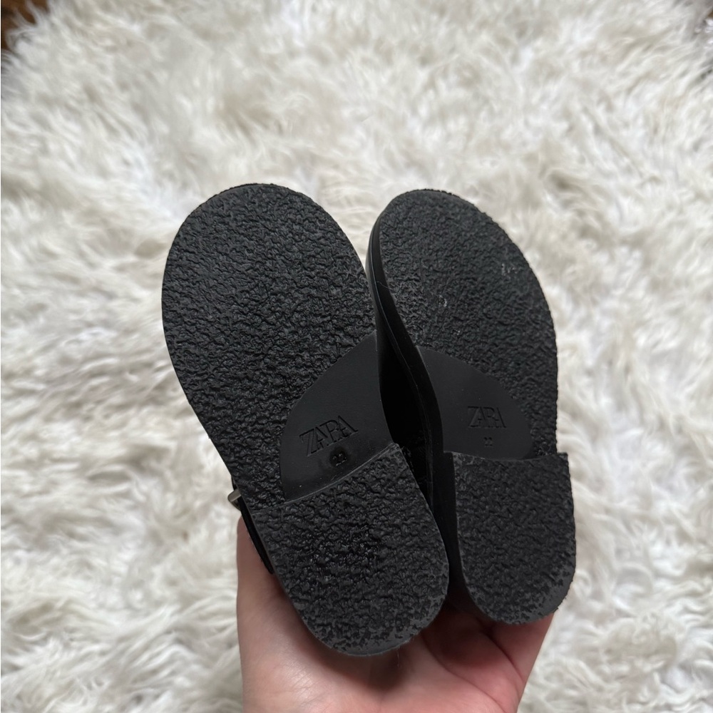 Stylish Black Kids Boots with Buckle - Picture 6 of 7